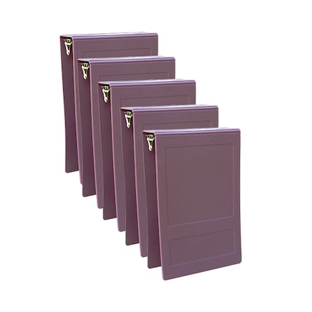 Omnimed 1.5 Inch Top Open 3 Ring Binder In Plum, PK5 205010-3PL5